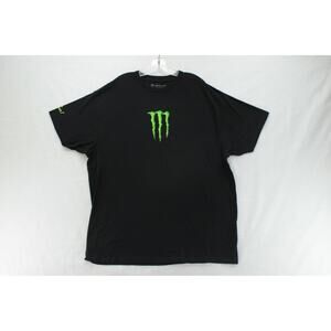 Monster Energy T Shirt Mens XXL Black Green Claw Logo Unleash The Beast Preppy